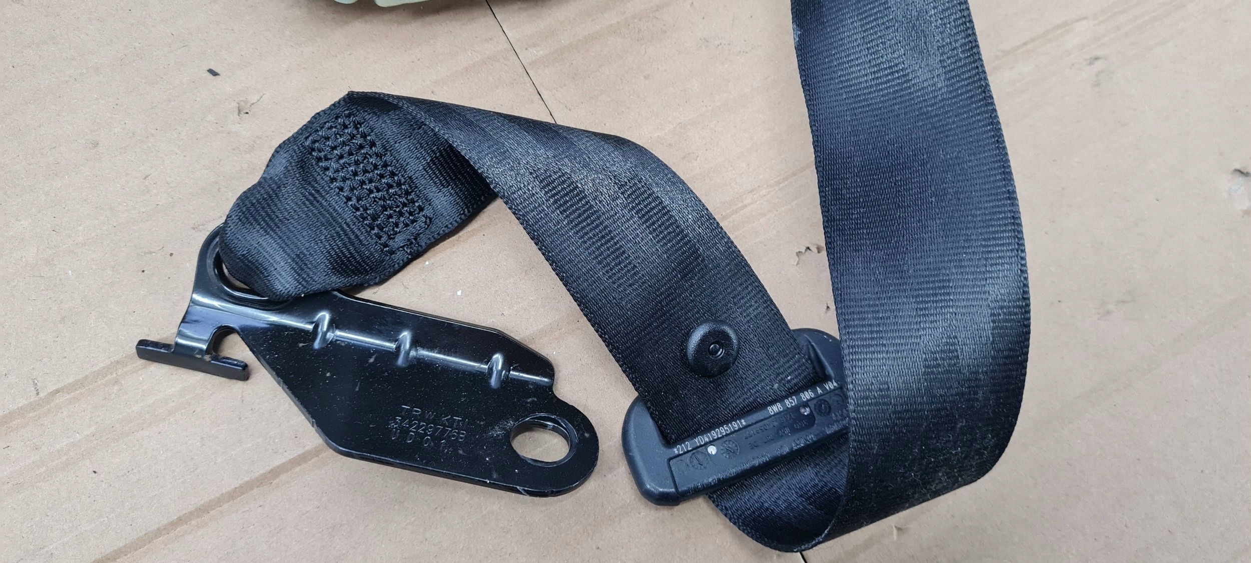 A5 8W S5 Gurten Sicherheits schwarzer rechts heck ORG 8W8857806A