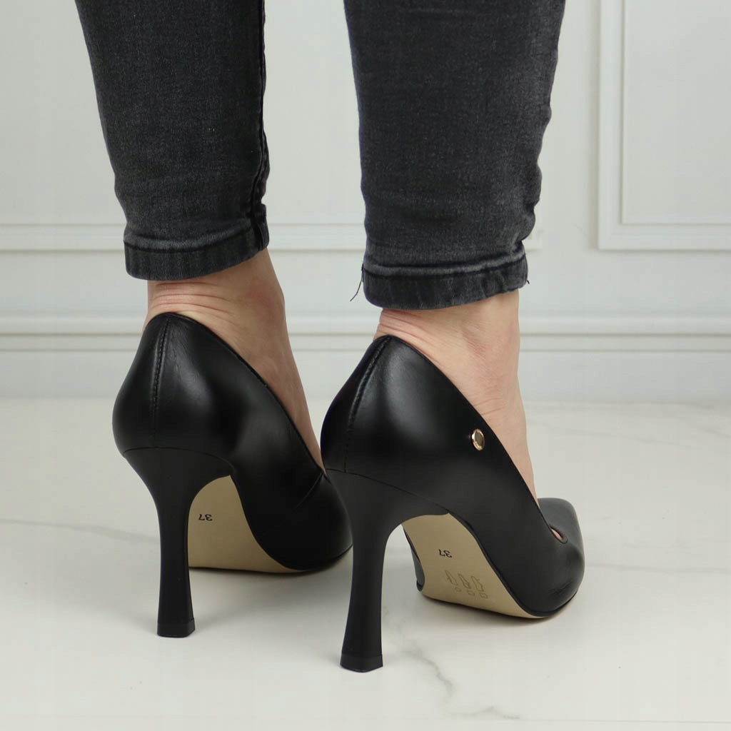 Czółenka Luca Cavialli 8766 Czarne lico 37 Oryginalne opakowanie producenta pudełko