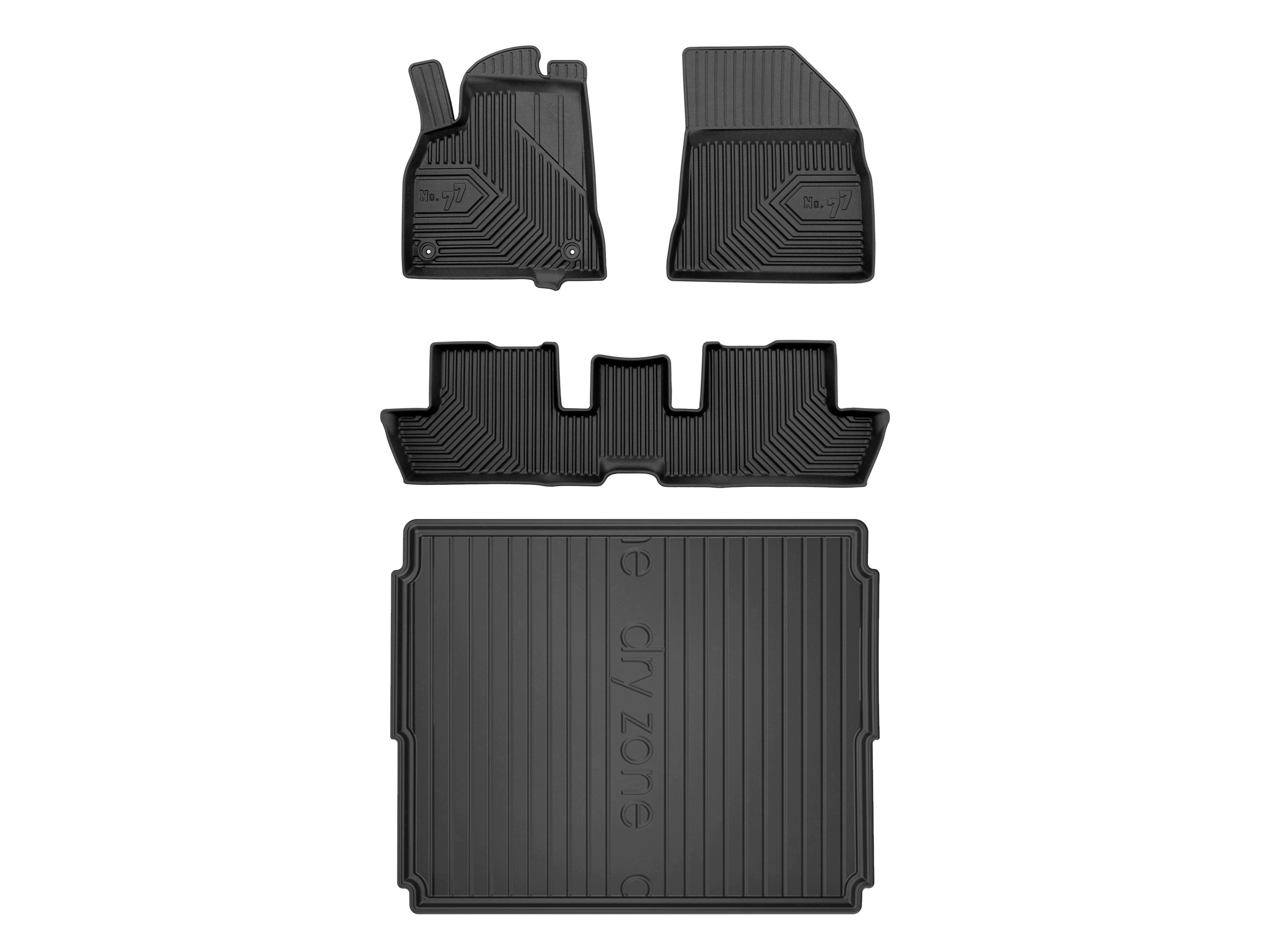 3D koberce rohož DryZone pro: Peugeot 3008 I 2009-2016 Suv 4 prvky