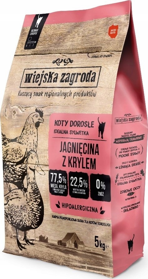 Wiejska Zagroda Jagnięcina z krylem 5kg