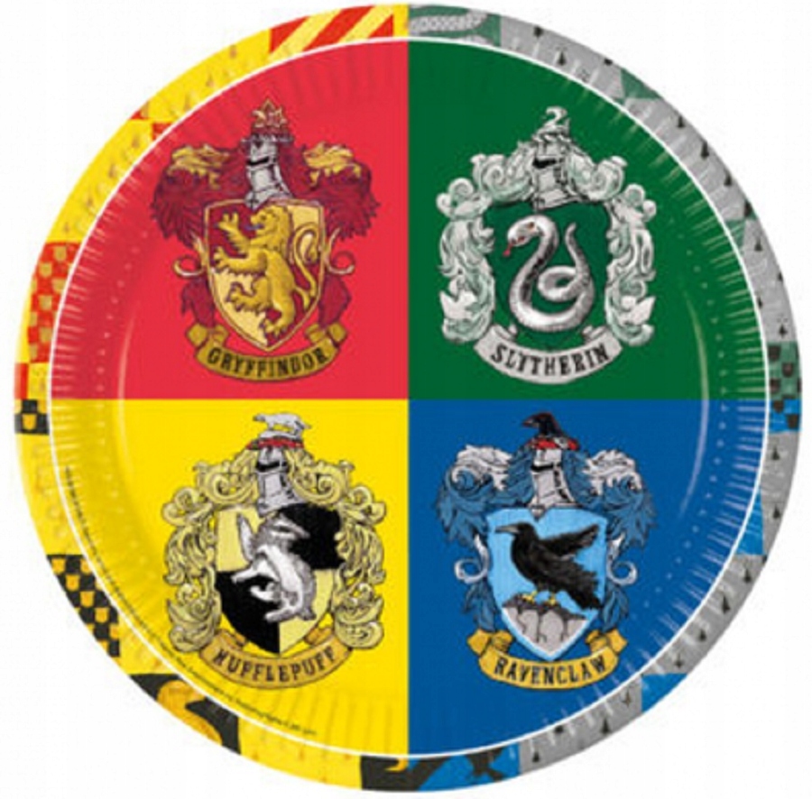 

Talerzyki papierowe Harry Potter 23cm, 8 sztuk