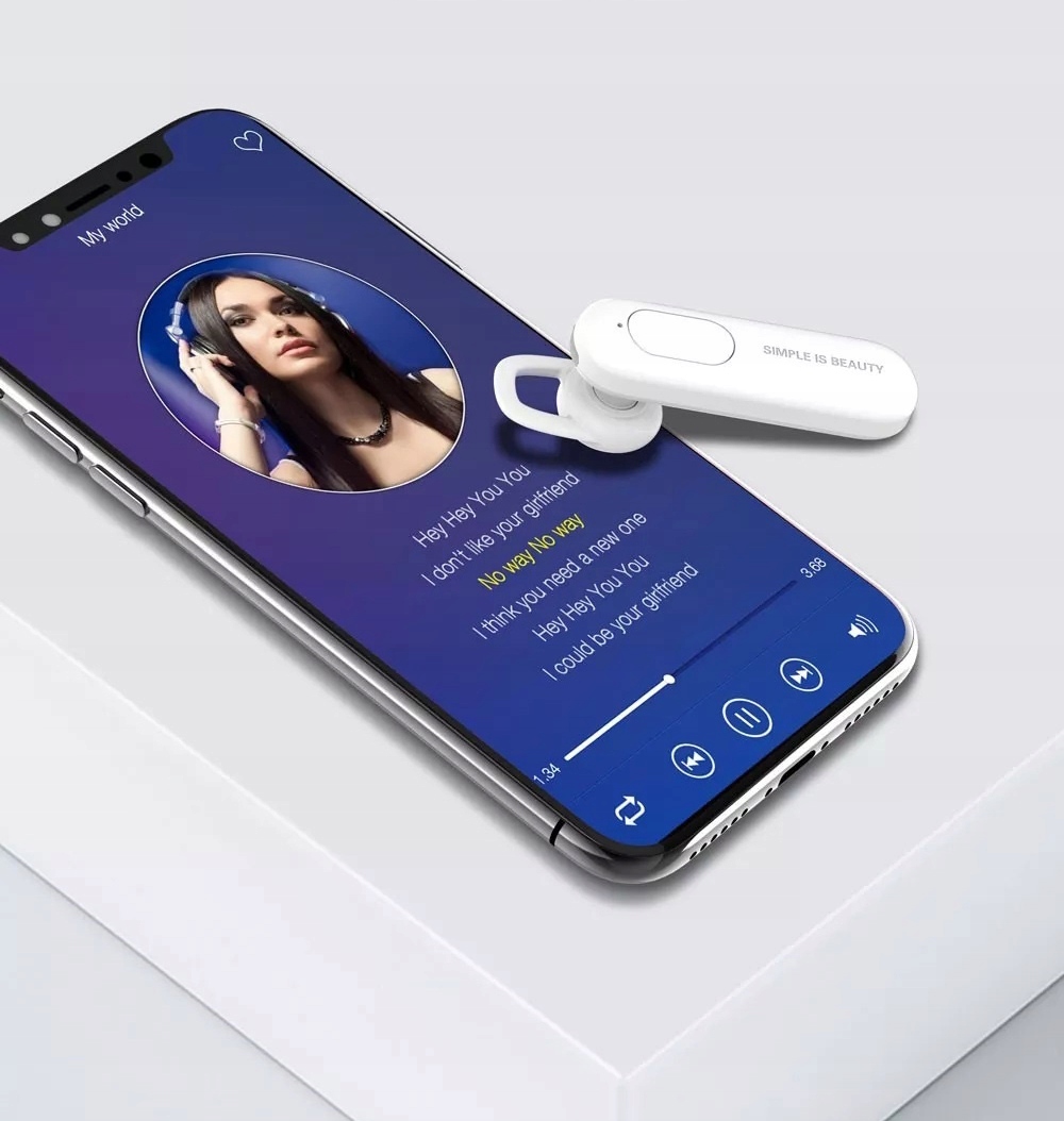 BEZPRZEWODOWA słuchawka do XIAOMI MI NOTE 10 LITE Model BE4