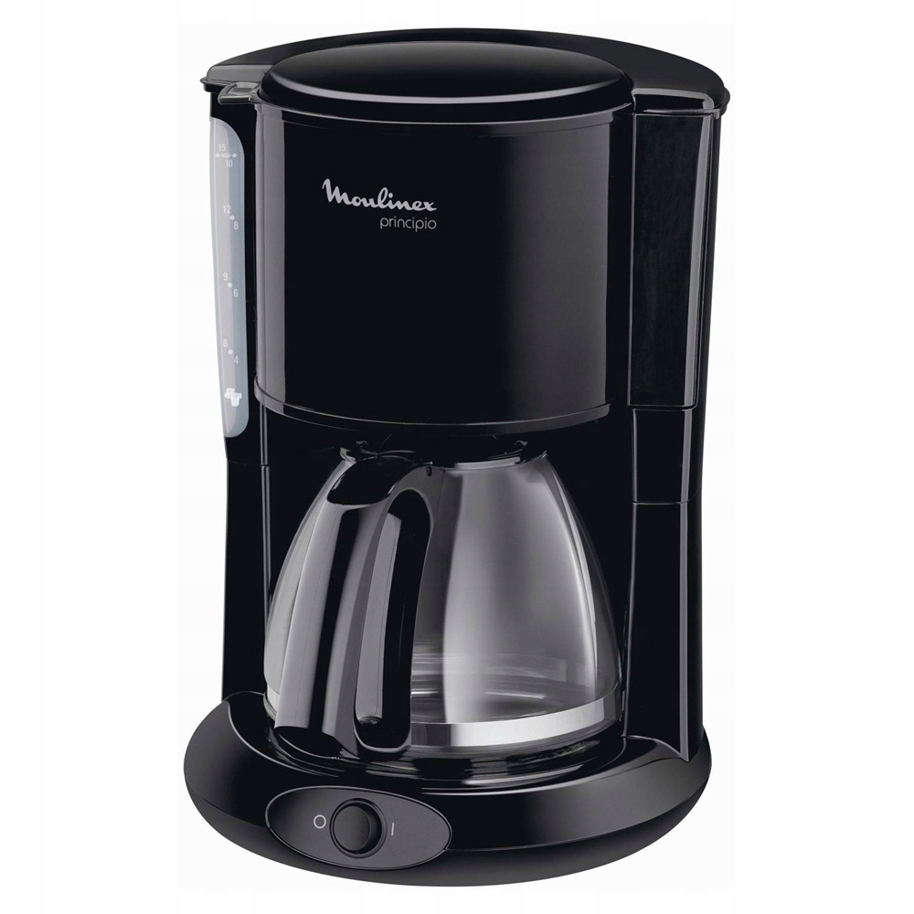 Moulinex – Principio ekspres przelewowy, 1,25 l, 1000 W, czarny FG260811