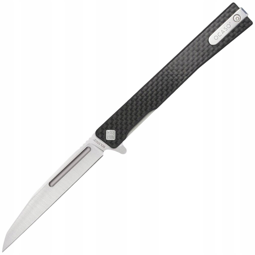 Nůž s klipem Edc Ocaso Solstice Carbon Fiber Wharncliffe Blade