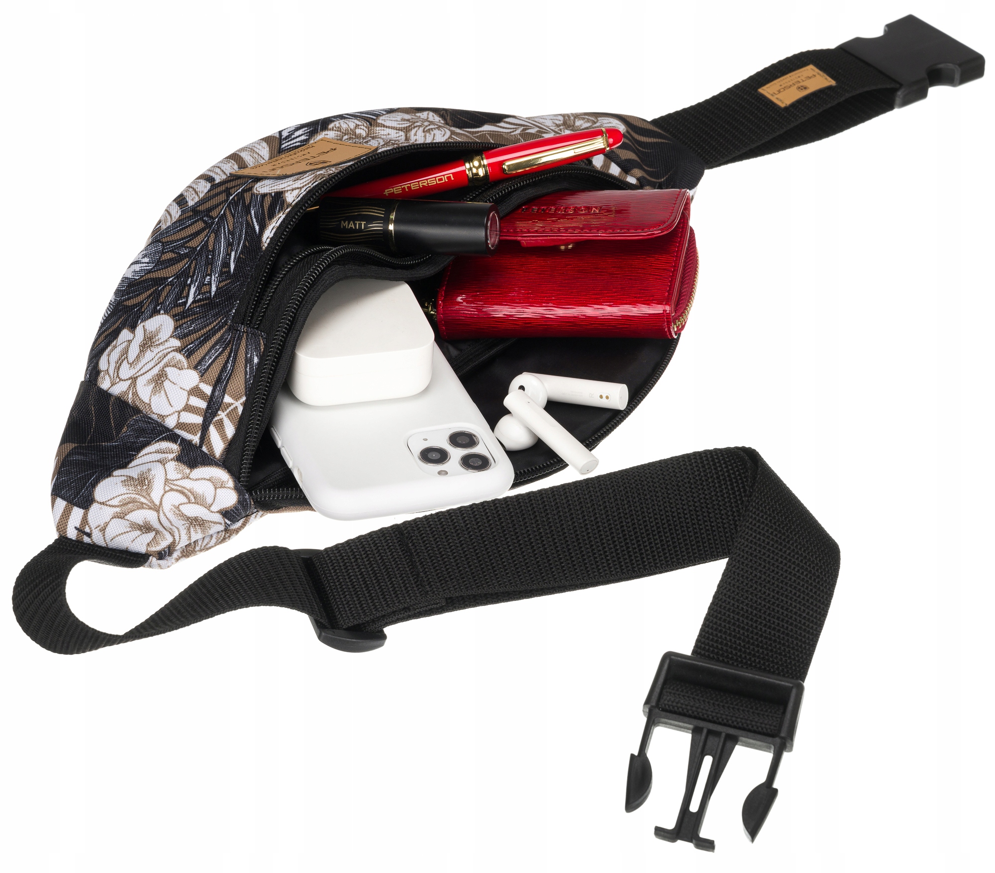 PETERSON pojemna damska nerka na biodra Model PTN NER-06