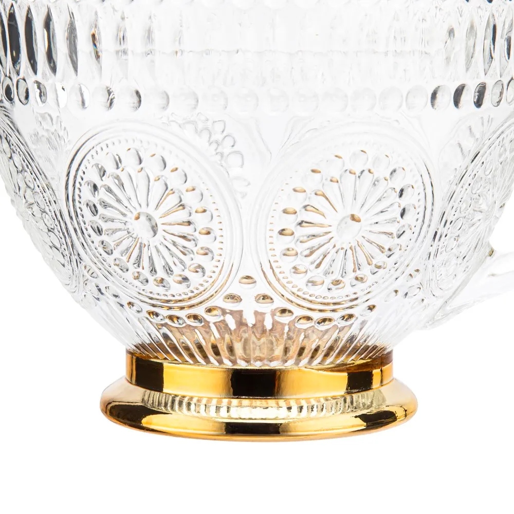 Filiżanka do kawy herbaty na złotej nóżce szklanka Altom Design Daisy 430ml Kod producenta 0103003415