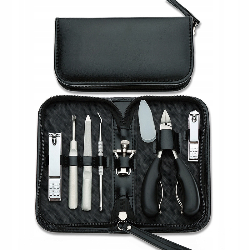 ZESTAW PRZYBORNIK DO MANICURE PEDICURE PAZNOKCI 8e