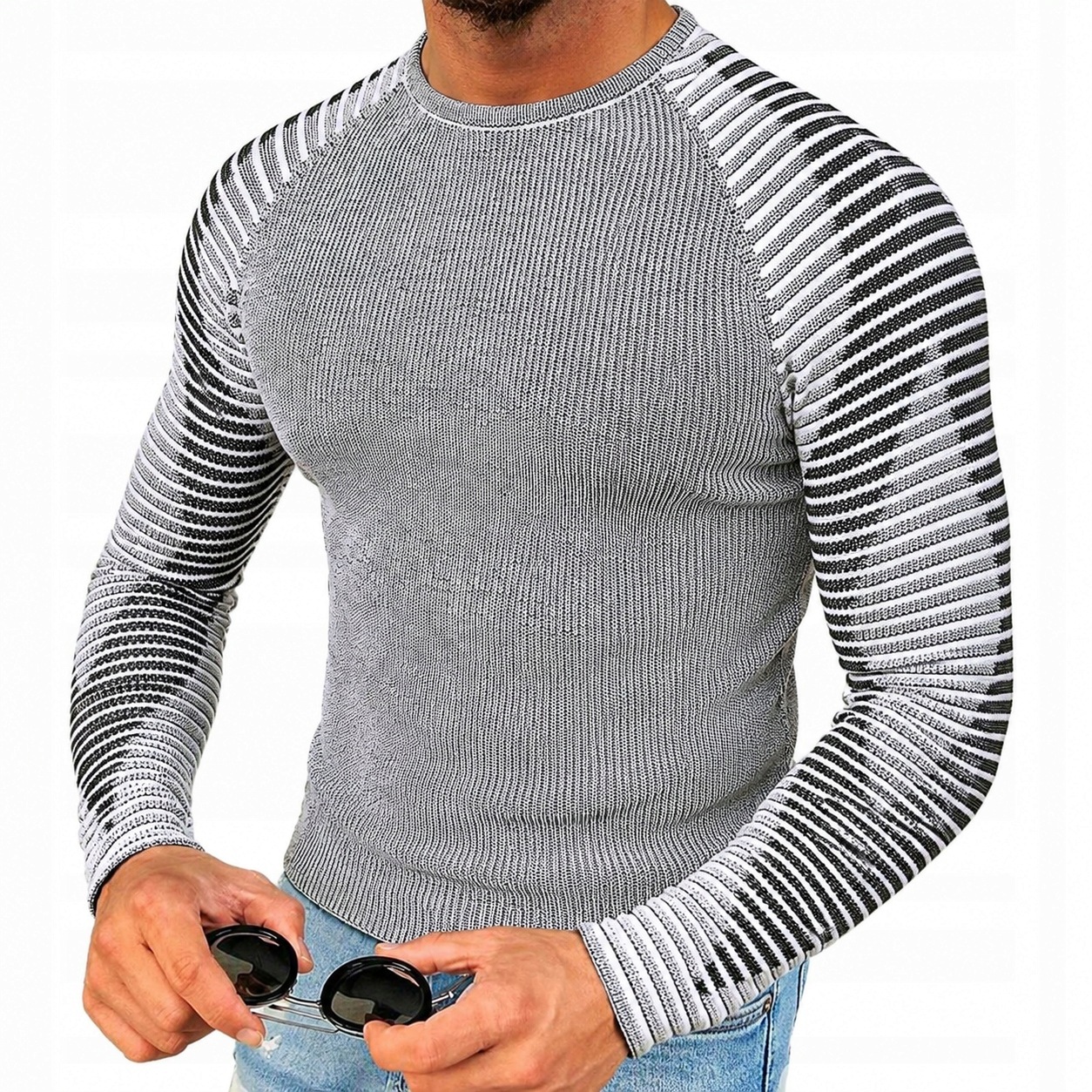 Pánský svetr Mikina Slim fit pro každodenní nošení
