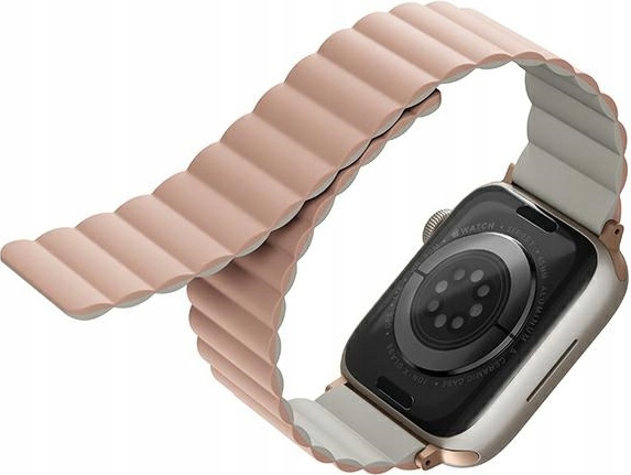 Pásek Uniq Revix Apple Watch 4/5/6/7/SE/8/9/Ultra 44/45/49 mm růžovo-béžový