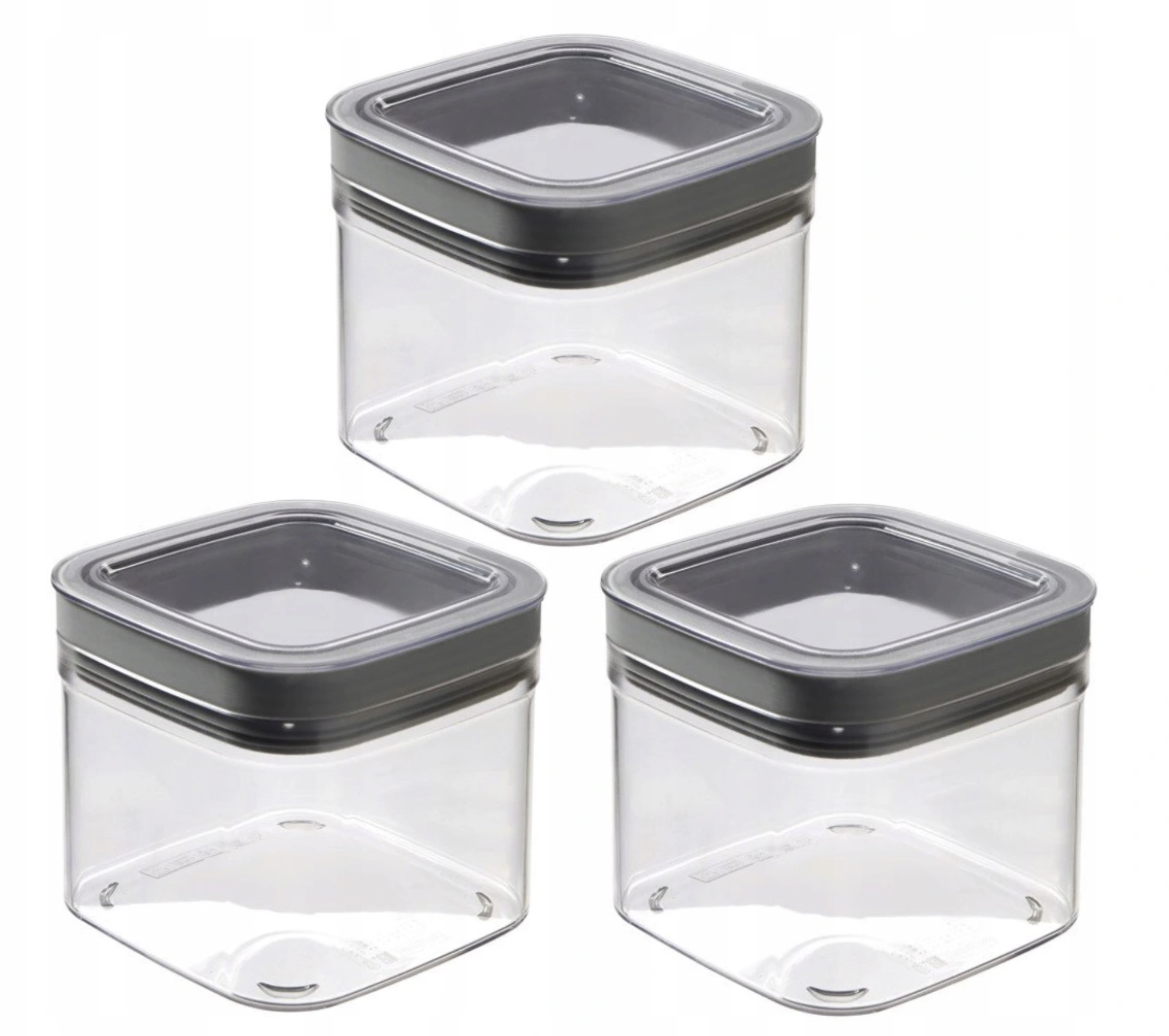 

3x Pojemnik Na Żywność Artykuły Sypkie Przyprawy