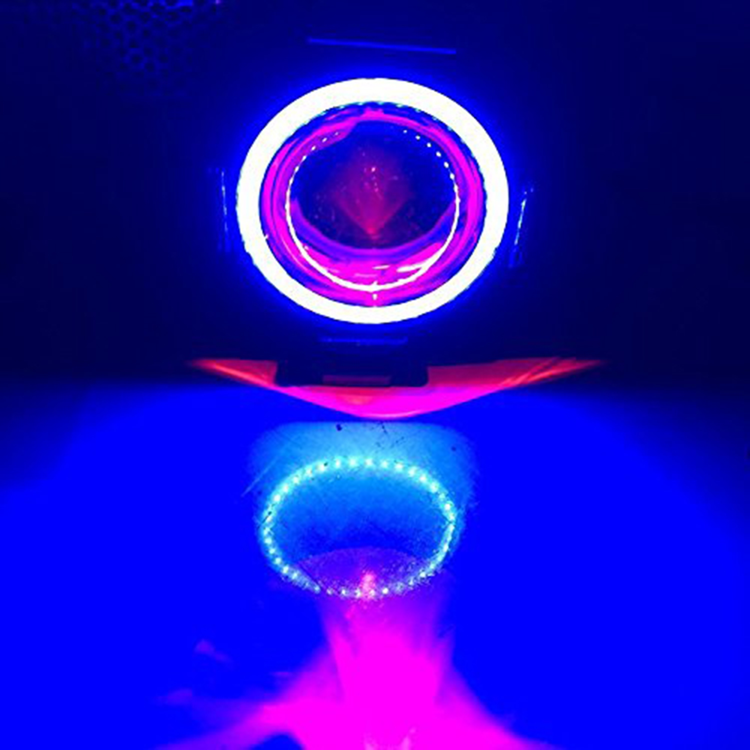 Halogeny motocyklowe RING LED lampy reflektory stroboskop U7 12-80V 3000LM Stan opakowania oryginalne