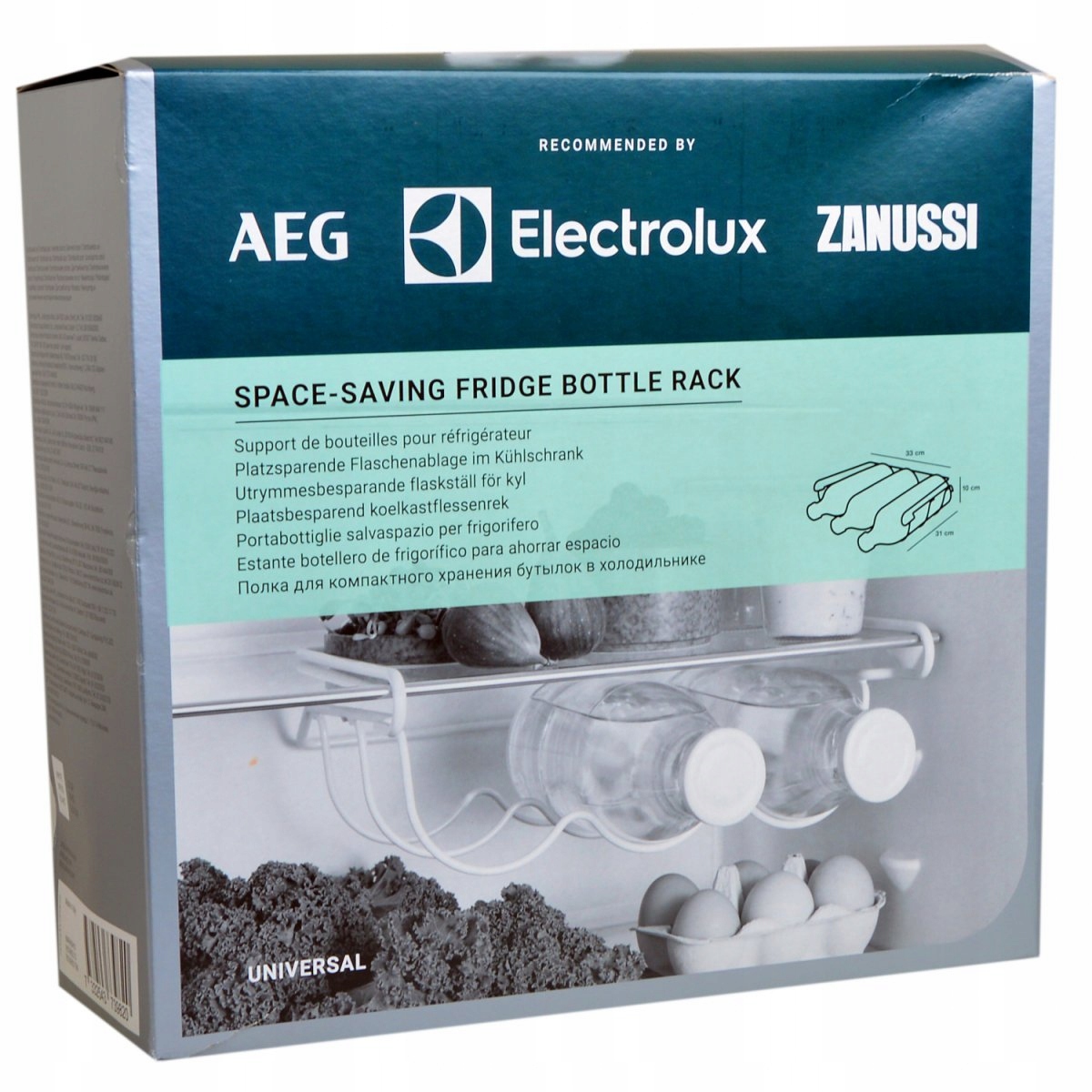 

Uniwersalna półka na butelki do lodówki Electrolux