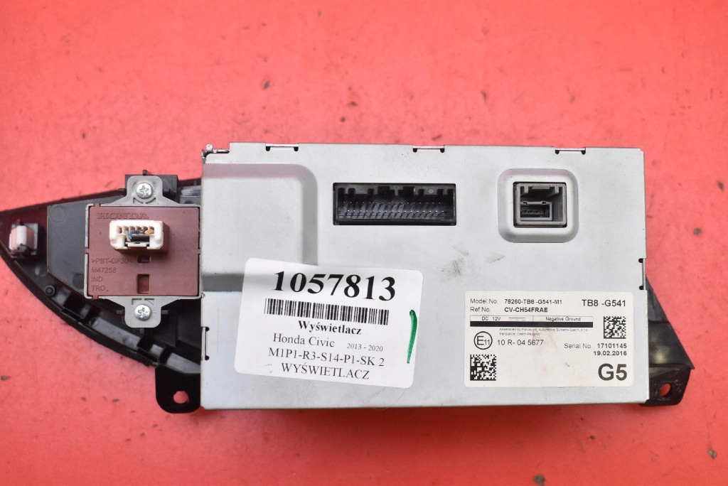 display 78260-TB8-G541-M HONDA CIVIC 9 IX 13-20