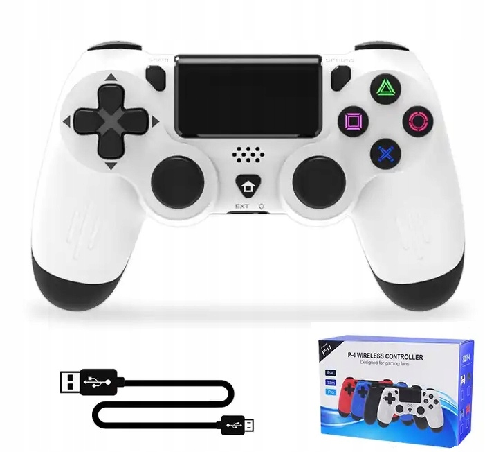 Bezprzewodowy Pad Do PS4 Doubleshock Black Biały