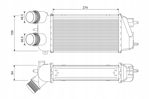 INTERCOOLER CITROEN Producent części Valeo