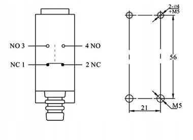 Czujnik Krańcowy krańcówka XZ-8/107 Kod producenta 6