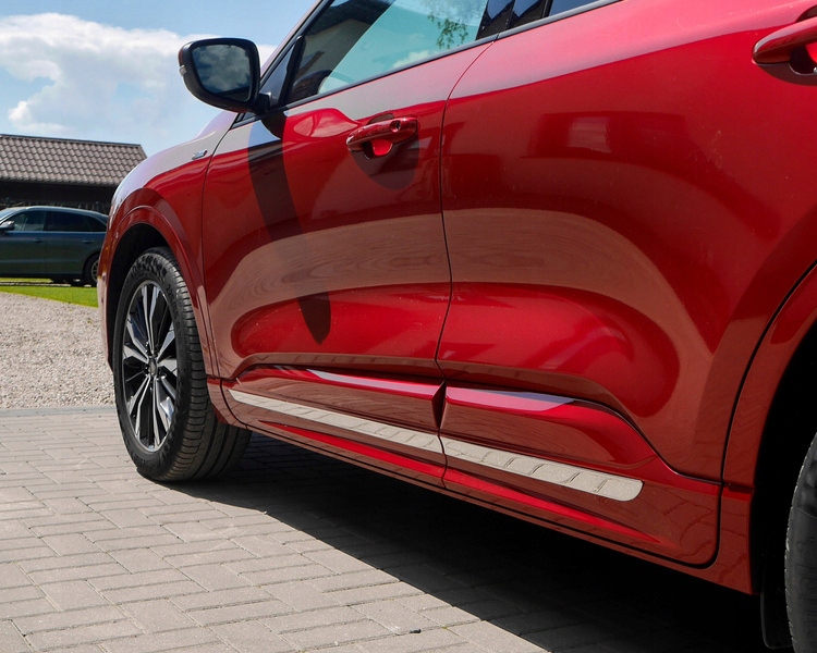 Ochranné nerez chrom bočné dverové lišty Omtec (pre rôzne modely áut)