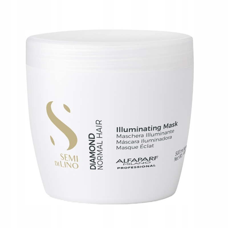 Rozjasňující maska na vlasy Alfaparf Semi Di Lino Diamond 500 ml