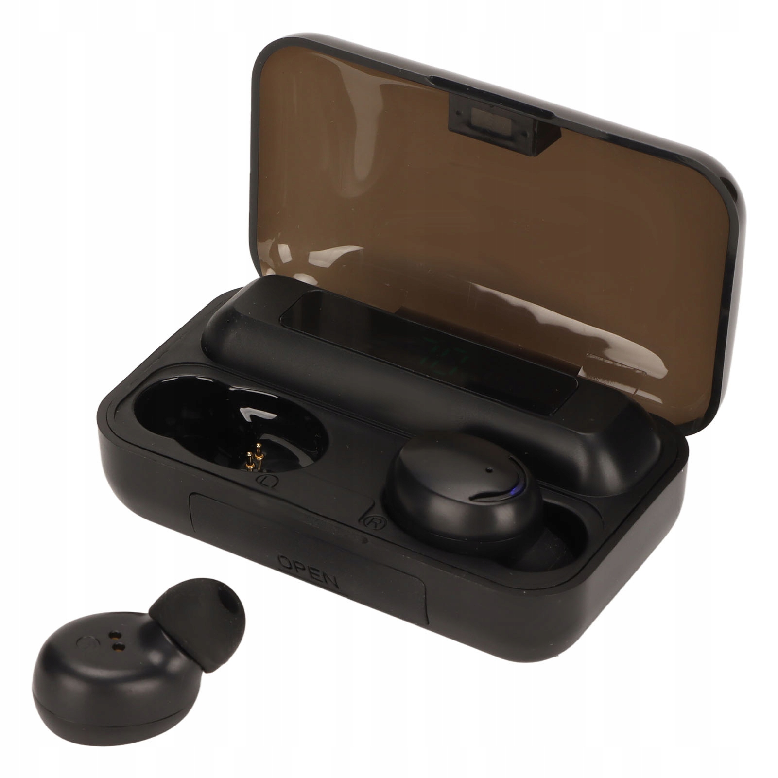 bluetooth earbuds low latency hifi noise reduction led display waterproof t Stan opakowania oryginalne