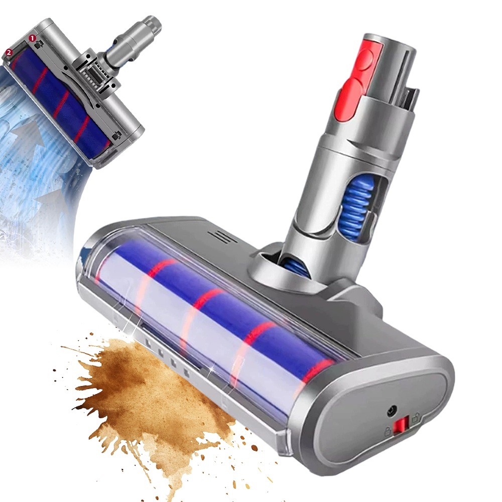 Elektrická kartáčová hlava pro Dyson V7 V8 V10 V11 V15 pro koberce
