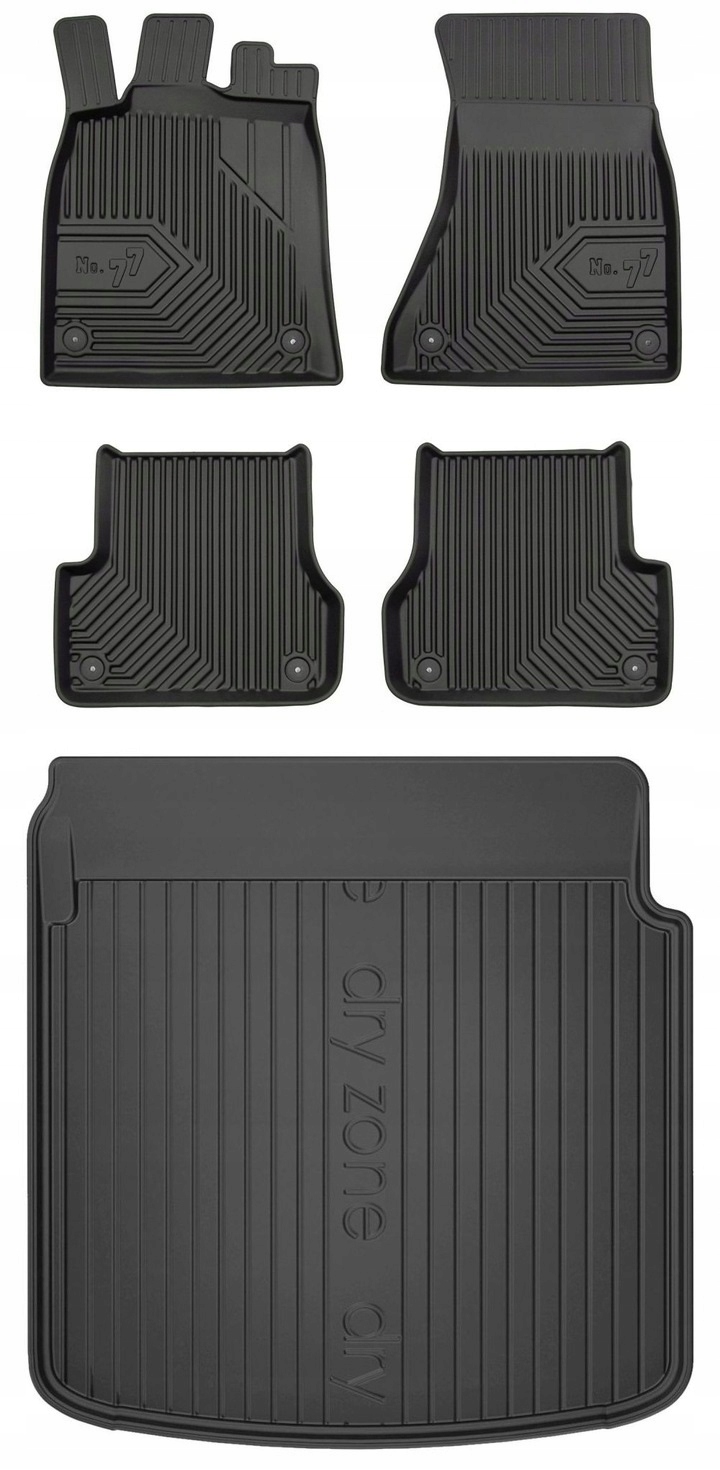 Set 77 Gumové rohože a rohože Audi A7 C7 Sportback 2010-2018