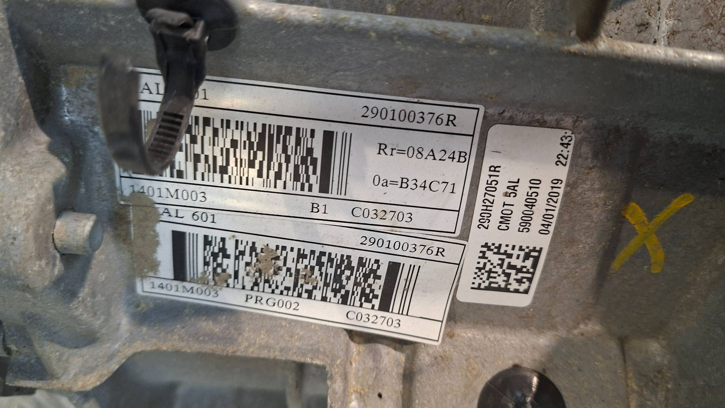 engine electrical 290100376R MAL601 5AL601 Renault Twingo III SMART A453