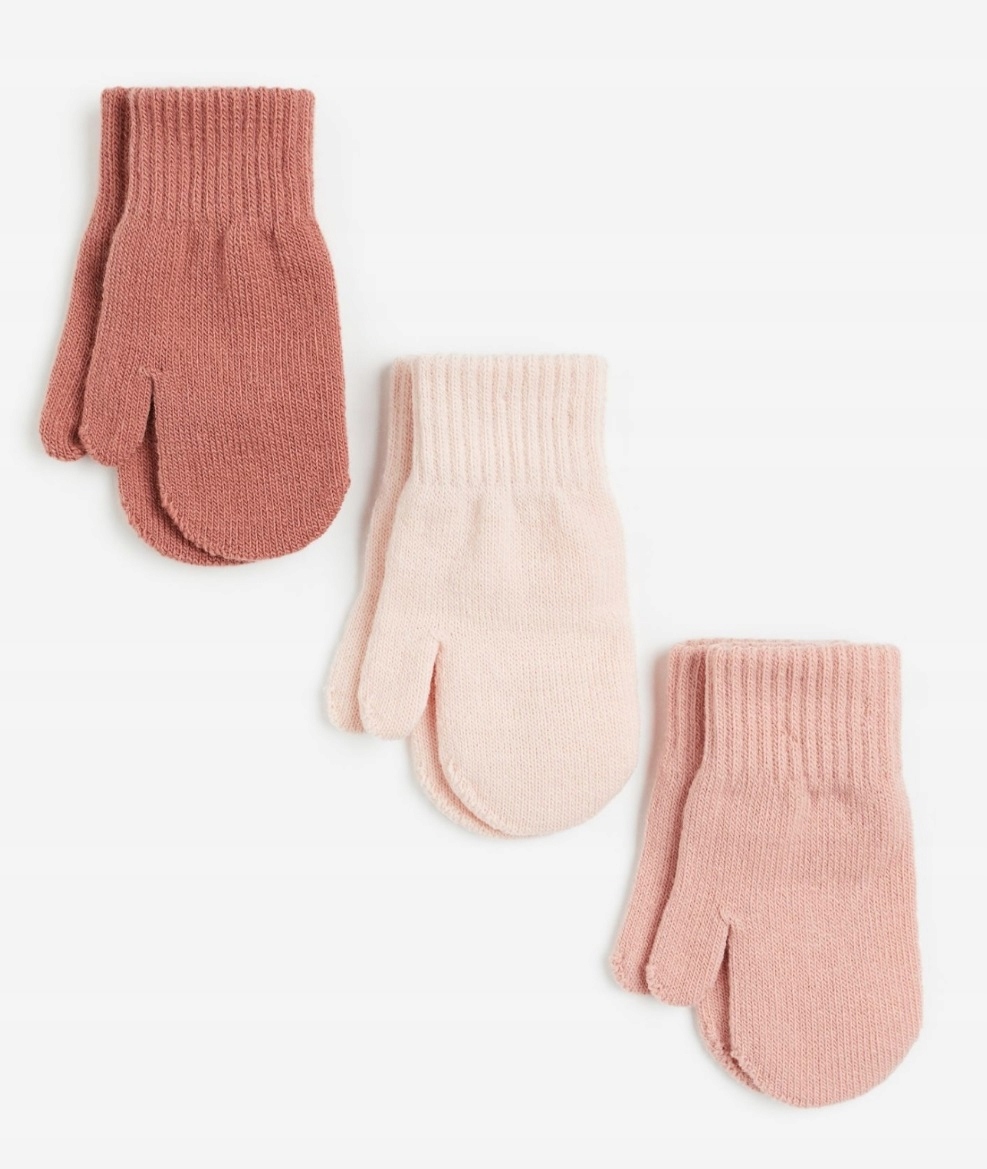 C&A RĘKAWICZKI 80/86 RĘKAWICE NIEMOWLĘCE 3-PACK