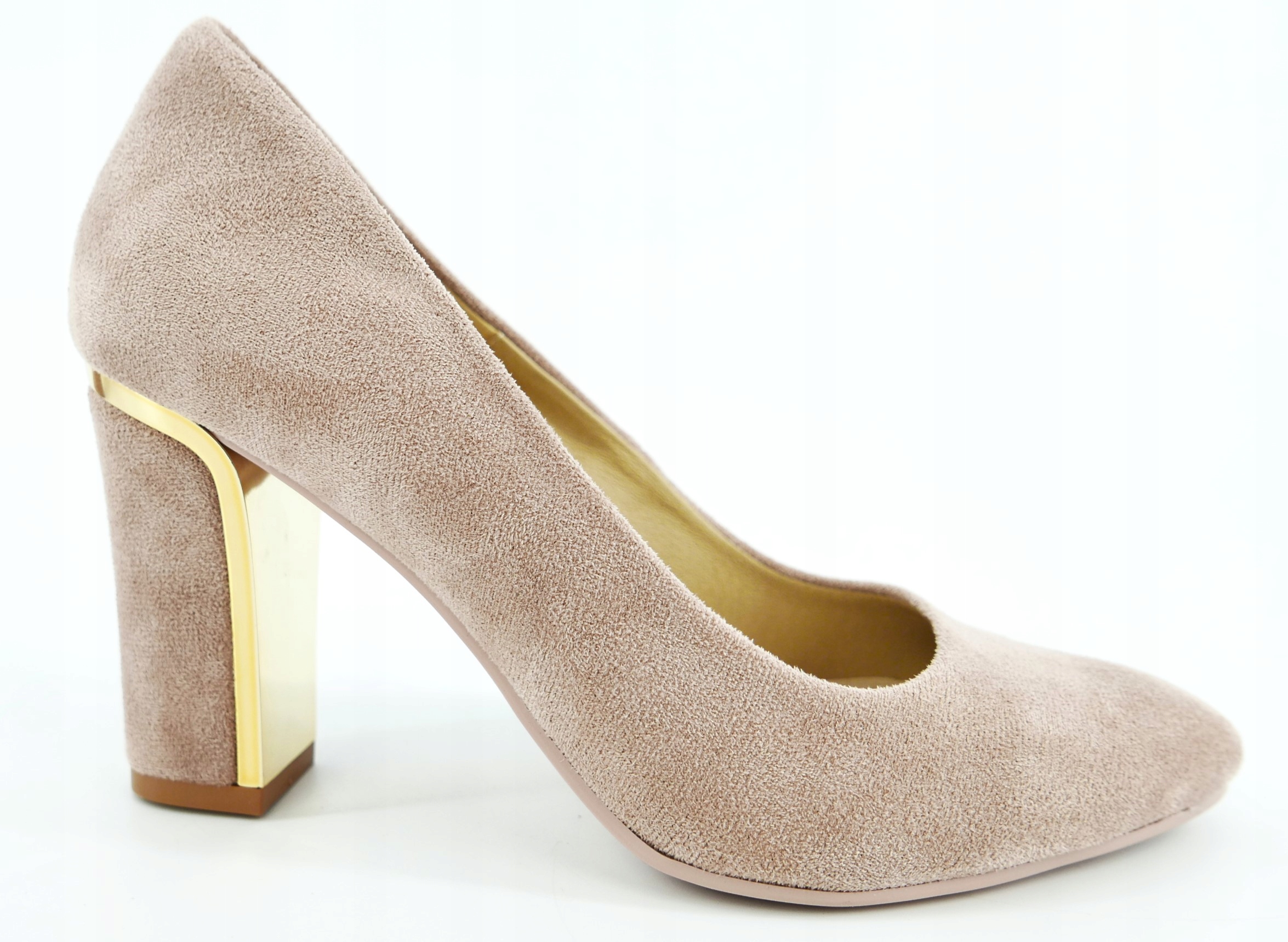 Aga But Polské Lodičky Béžové Eko Semiš R41