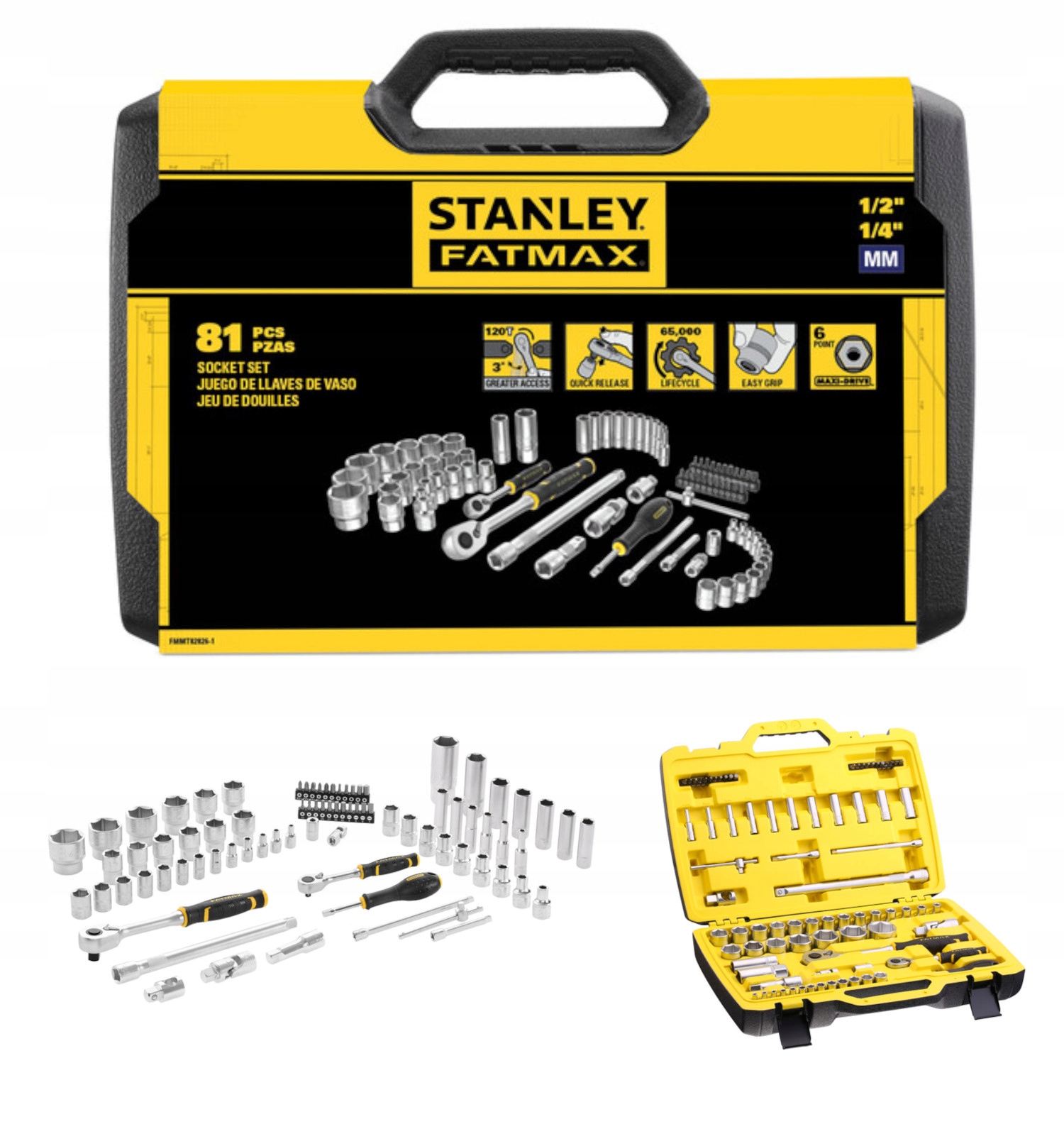 

Stanley Zestaw Mechaniczny 81 Sztuk FMMT82826-1