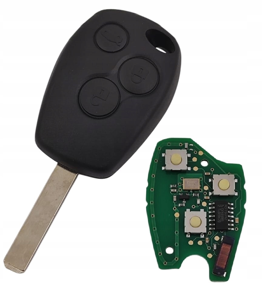 Pilot Klíčenka Renault Trafic Vivaro PCF7947 433MHz id46 hrot VA2 3 tlačítko