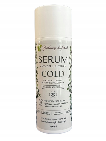 Anticelulitidní Sérum Cold 150 ML Pro Úlevu A Regeneraci Pokožky