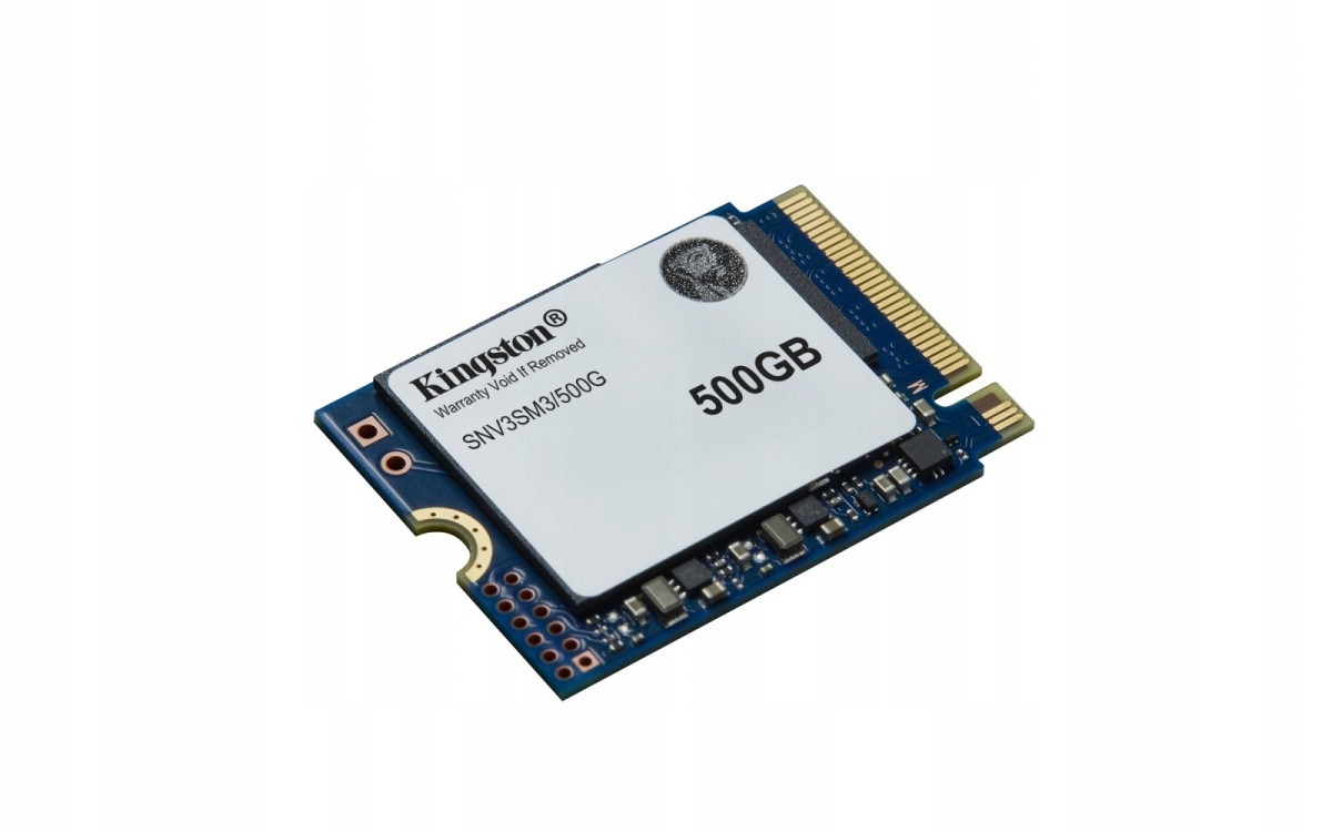 Kingston 500GB NV3 SSD M.2 2230 PCIe 4.0 NVMe, Read: 5,000/ Write: 3,000MB/s — 3