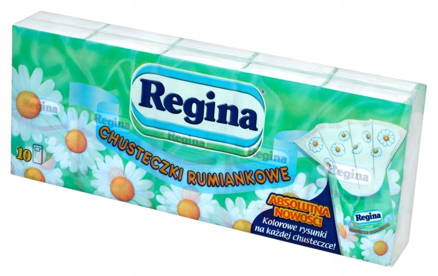 

Regina Chusteczki Higieniczne Rumiankowe 4 warstwy
