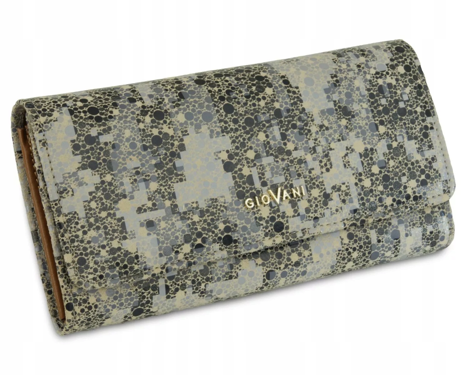 Velká dámská kožená peněženka Abigail Giovani Béžová