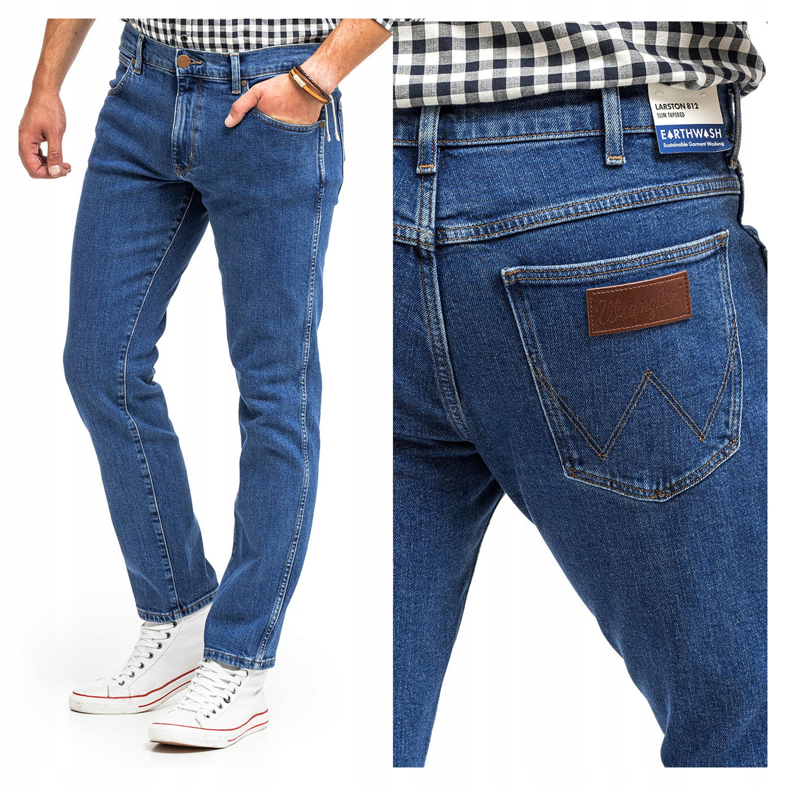 Pánské přiléhavé džínové kalhoty Wrangler Larston W36 L32