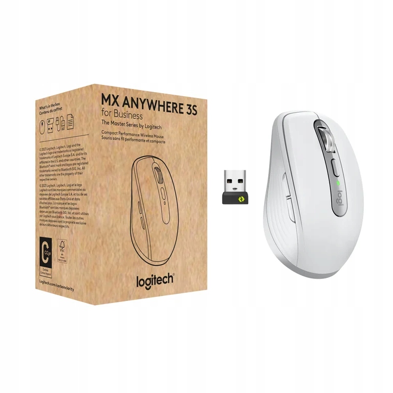 Logitech MX Anywhere 3S for Business myš Kancelárska Pravoruká Bezdrôtová