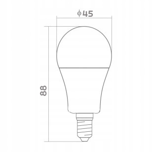 6x LED žárovka E14 7W = 60W 600lm Barva světla 4500K Denní světlo G45 Strong Energetická třída F