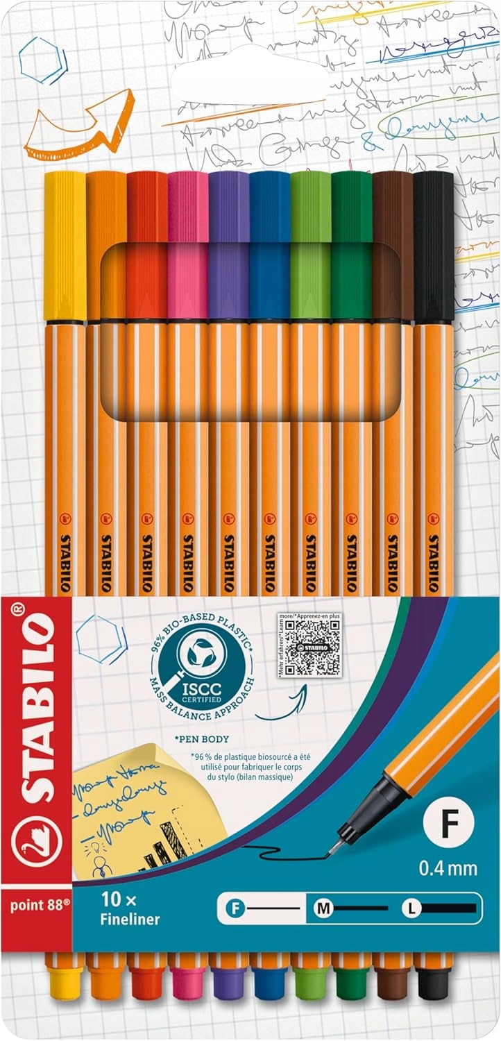 Stabilo Point 88 Etui Cienkopis 0,4 MM Metalowa Końcówka