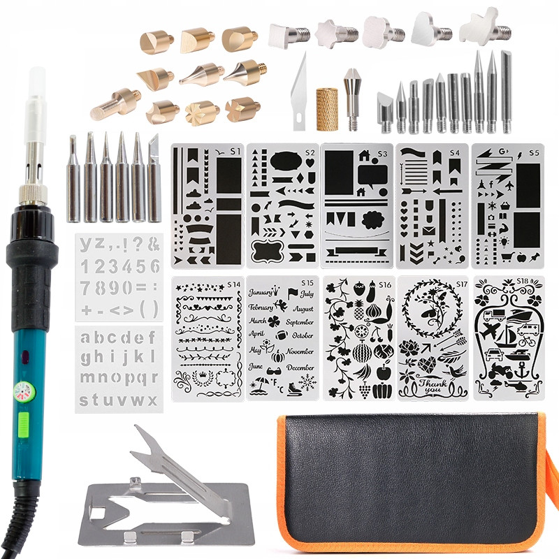 Паяльник пирограф HOTAIR WEP 60 Вт дровяной обжиг dcs3kit6 49 элементов