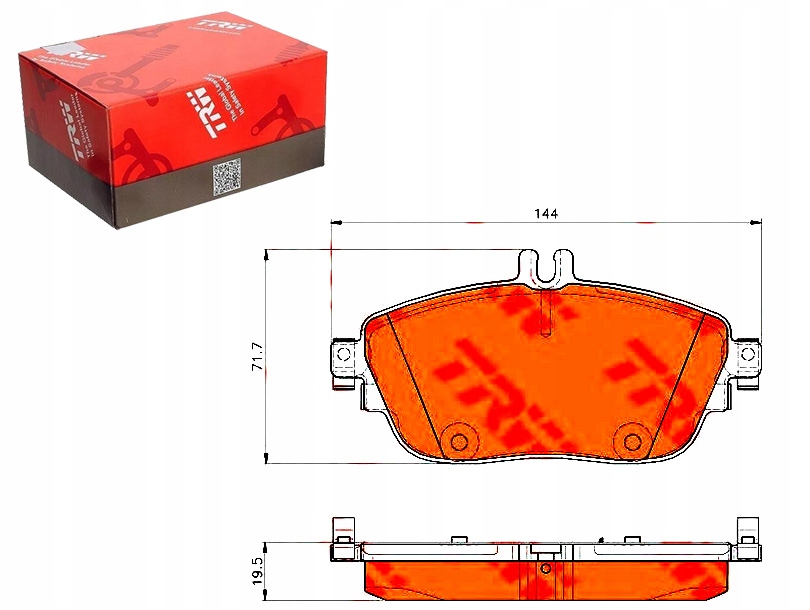 Brzdové Destičky Mercedes Přední W176 W246 A-třída Asistent Kolize #34