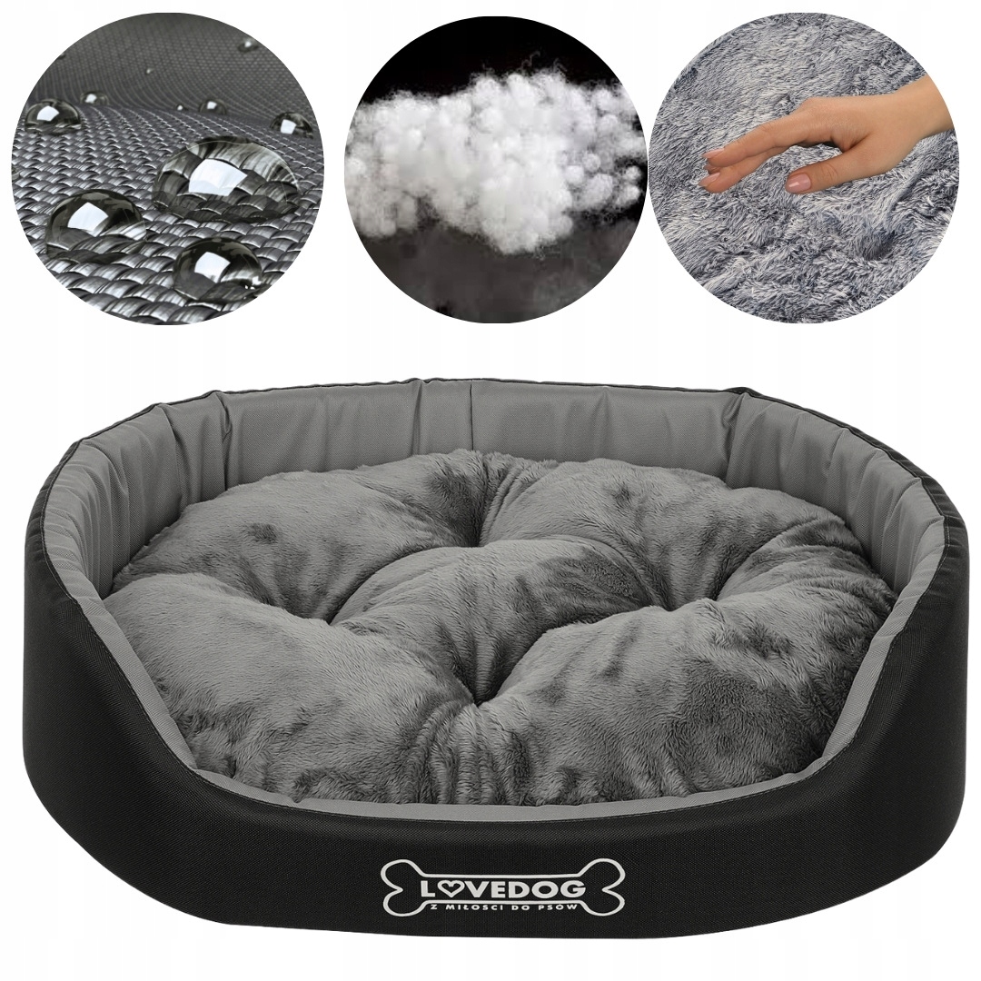 Legowisko dla psa kota Antyalergiczne posłanie kanapa kojec Lovedog M 60x50