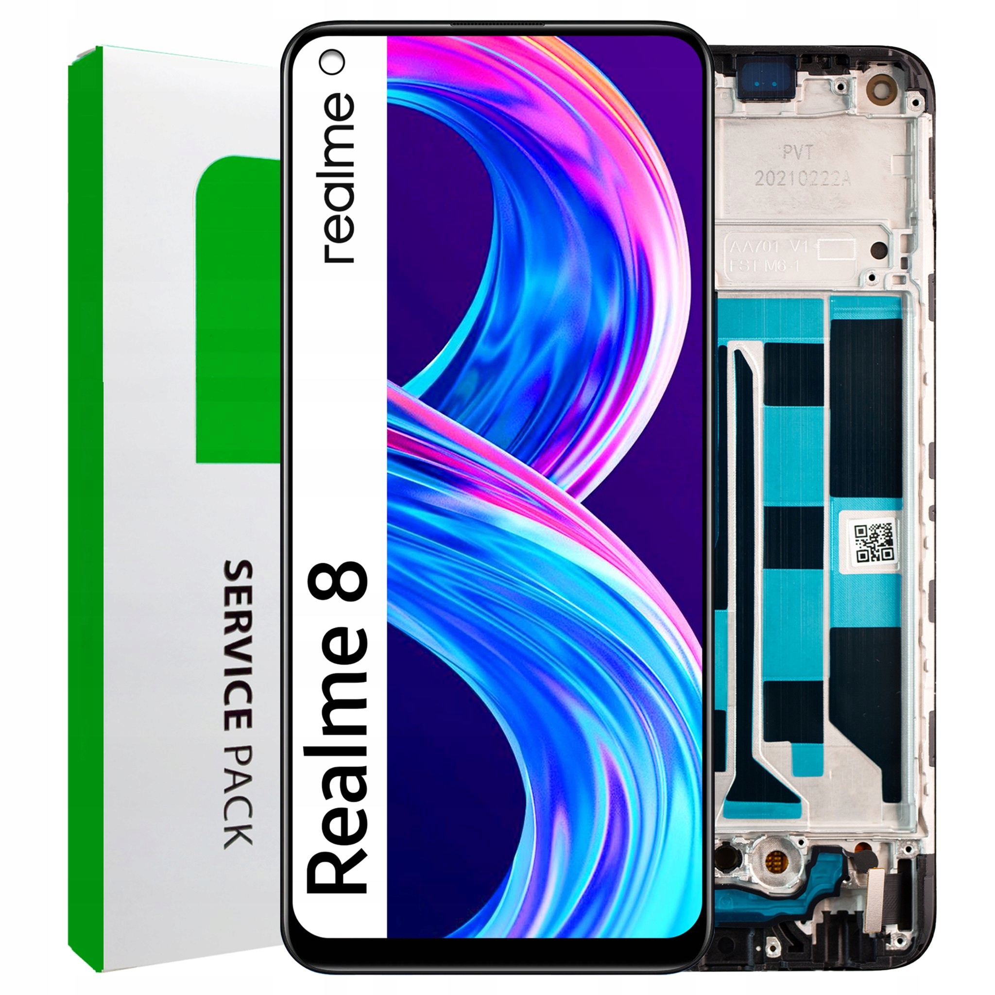 Displej pro Realme 8 LCD displej Rámeček Originální Zila RMX3085
