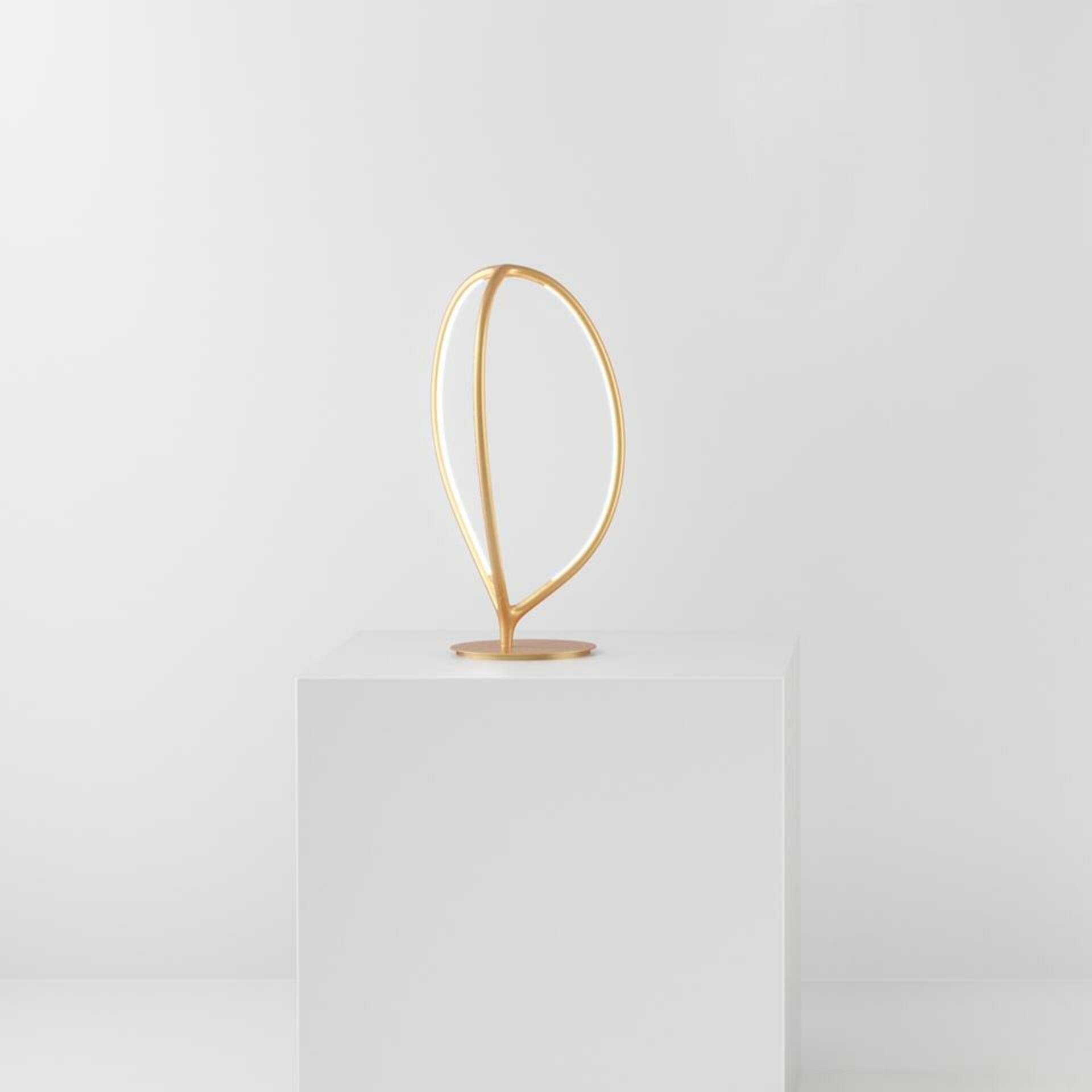 Artemide Arrival stolná lampa, mosadz, stmievateľná, design Palomba, 17W, Ra9