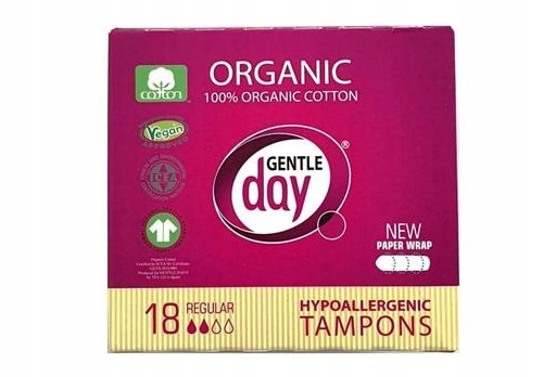 

Gentle Day Tampony Bawełna organiczna Regular x18