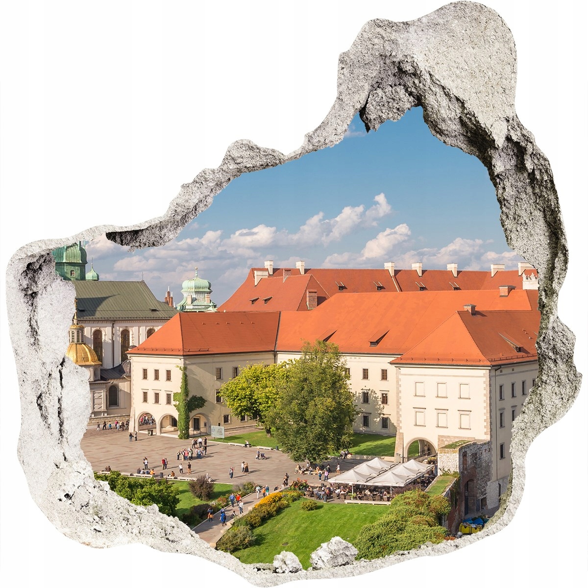 

Fototapeta dziura ścienna 3d Kraków Polska 125x125