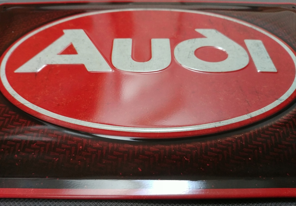 Tablica szyld AUDI LOGO prezent blacha metal 20x30 Producent Nostalgic Art