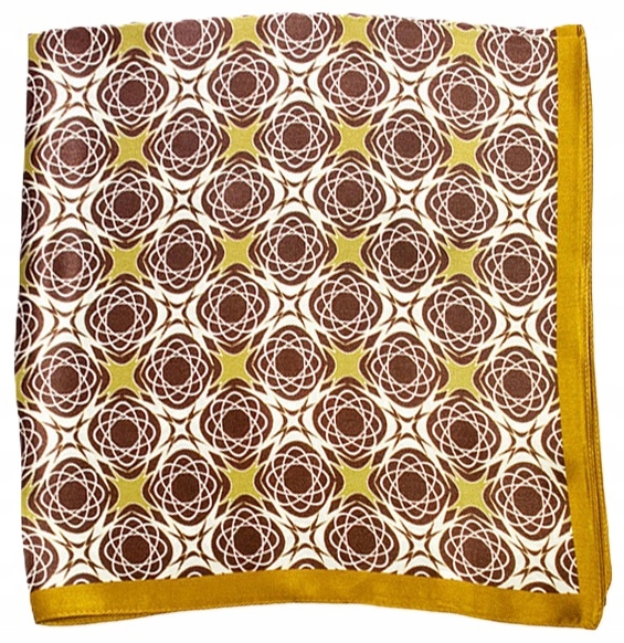 Dámský hedvábný šátek 100% hedvábí Módní šátek na krk 68 x 68 cm s růží