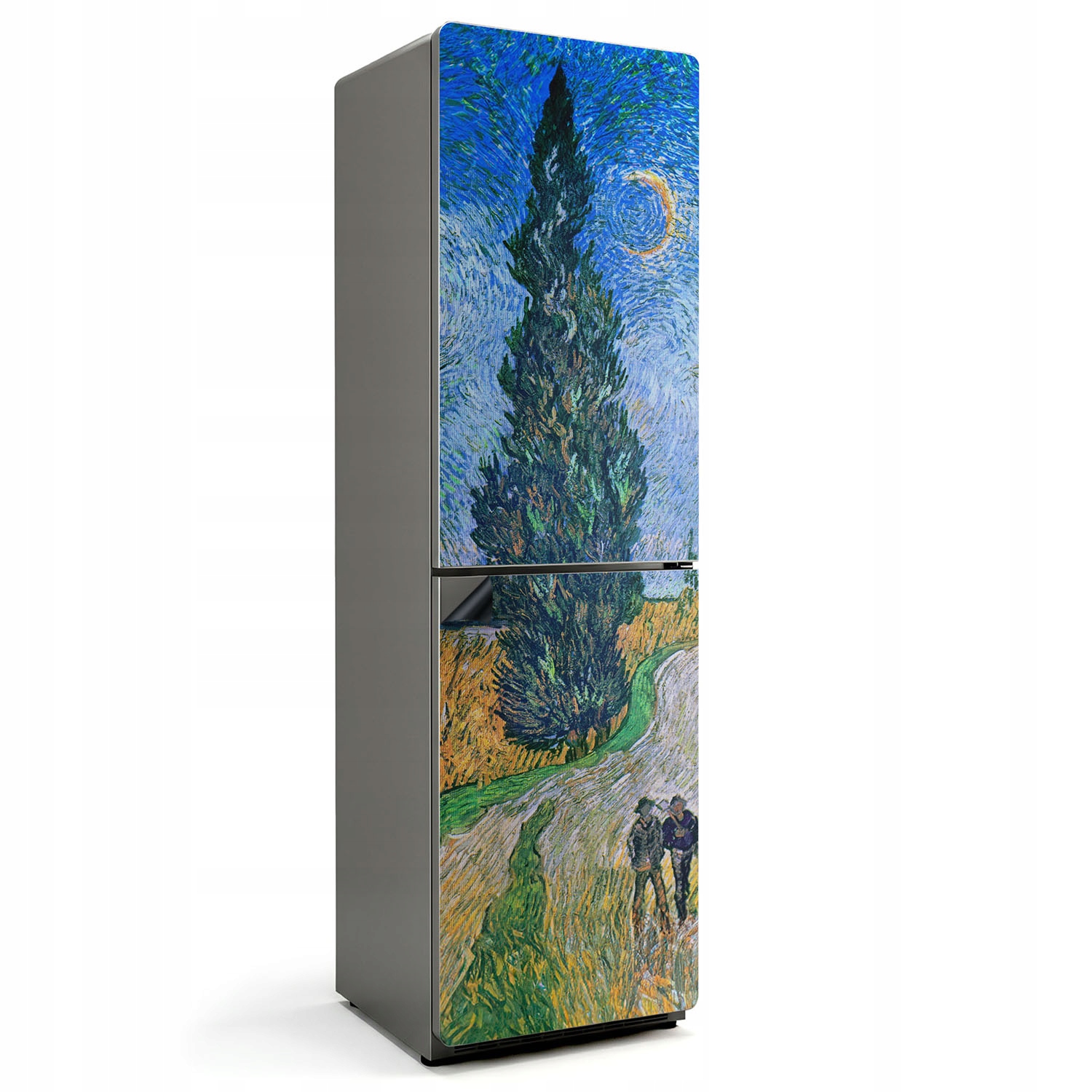 Moderná magnetická podložka s grafikou a potlačou na chladničku Krajina Van Gogh
