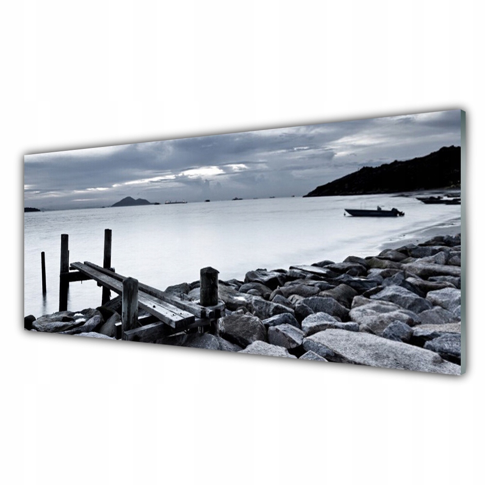 

Fotoobraz ścienny 125x50 Plaża Kamienie Krajobraz