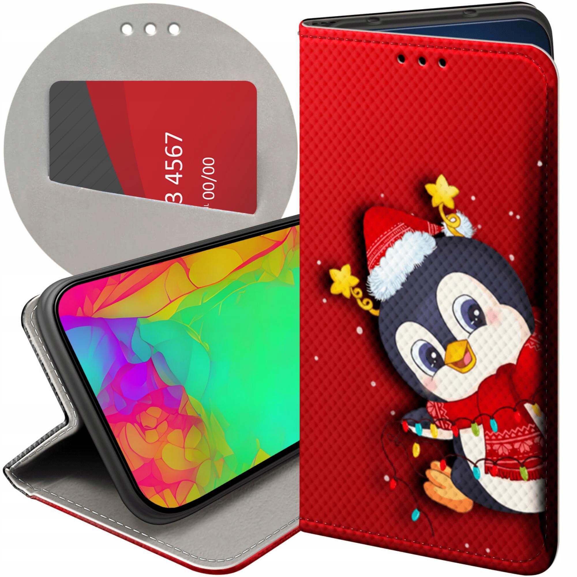 Etui Do Samsung Galaxy S24 Fe Święta Christmas Mikołaj Pingwin Case